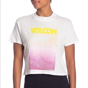 NWT Volcom Crop Tee
